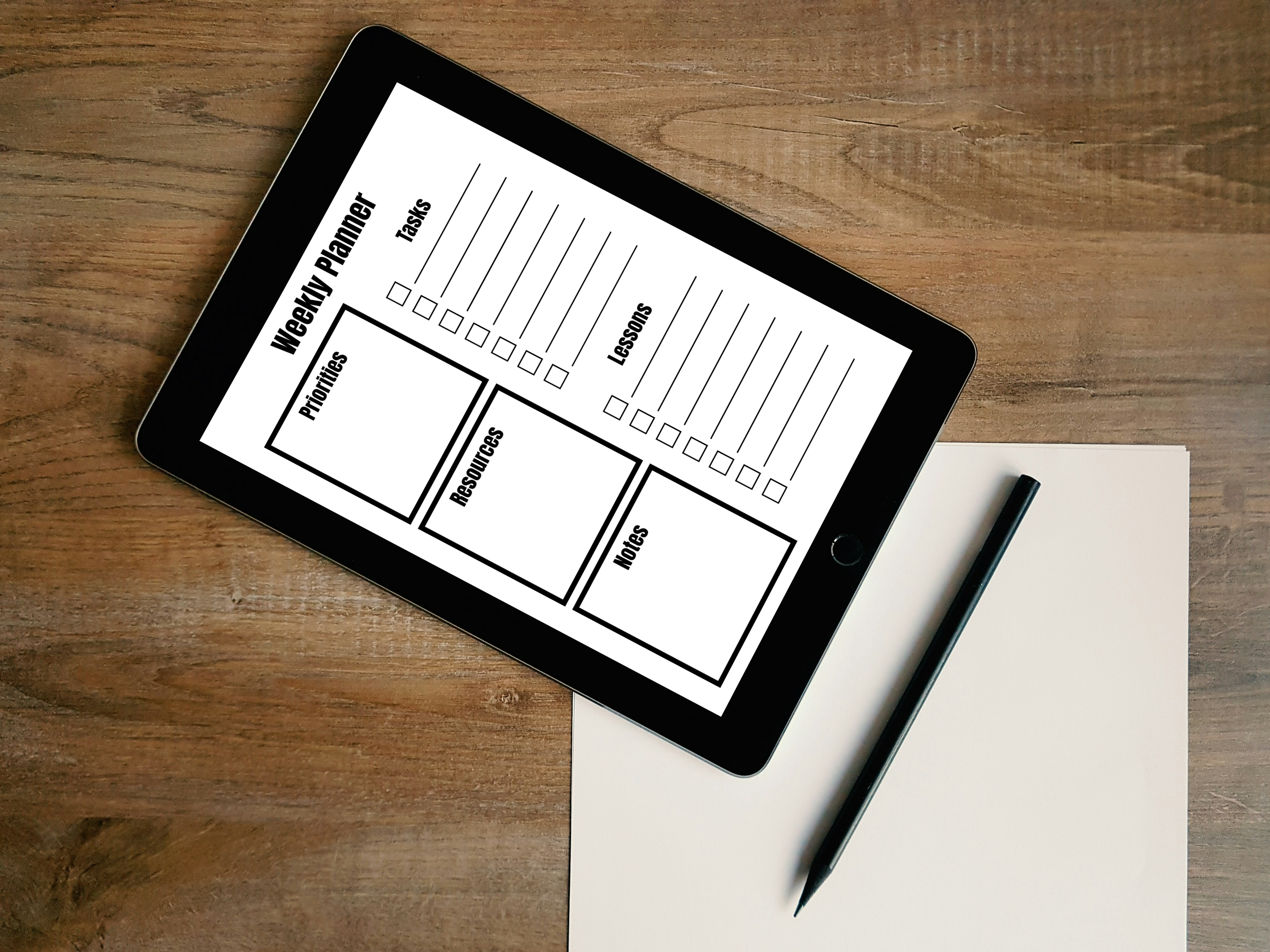 Digital Weekly Planner